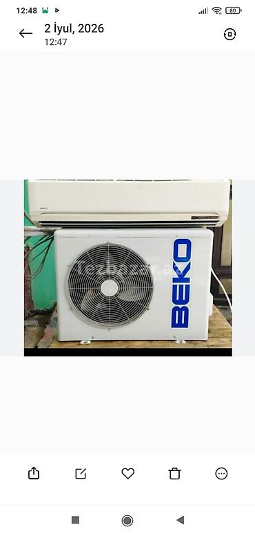 Kondisioner Beko, İşlənmiş, 20-25 kv. m, Split sistem, Kredit yoxdur