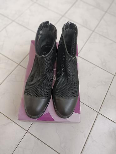 qadin bot: Qadın üçün qara mesh botilər 37 ölçüdə. "Byt shoes" Türkiyə markası — 1