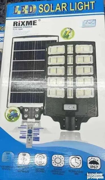 rasveta za kafice: Solarni LED Reflektor za ulicnu ili dvorisnu rasvetu 400W Solarni LED