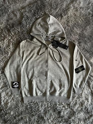 стон айлонд: Худи Stone Island на молнии с капюшоном. Модель выполнена в — 1