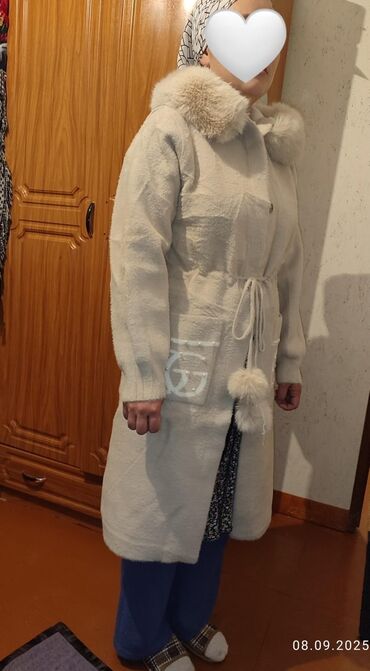 альпак: Кардиган, Альпака, Узун модель, Күз-жаз, Чөнтөктөрү менен, Капюшону бар, Оверсайз