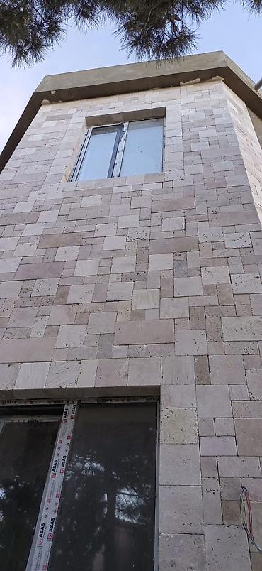 Fasad işləri: Xidmət: Tamet (bardür və səki daşları) döşəmə və fasad üzləmə işləri — 4