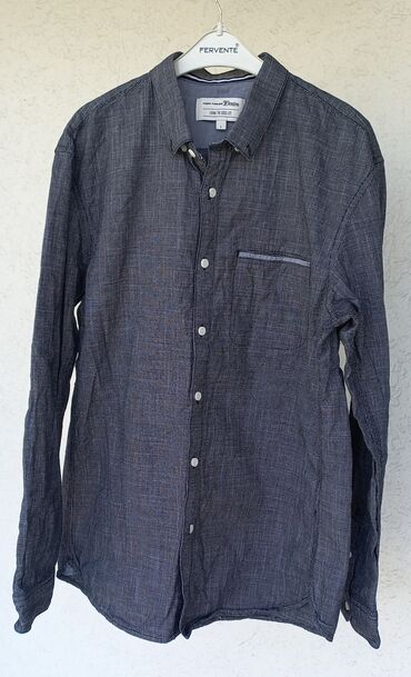 muske kosulje springfield: Shirt Tom Tailor, L (EU 40), color - Grey