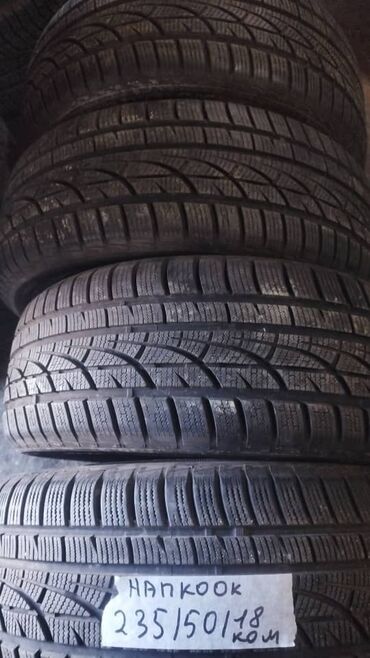 Шины: Шины 235 / 50 / R 18, Зима, Б/у, Комплект, Легковые, Корея, Hankook