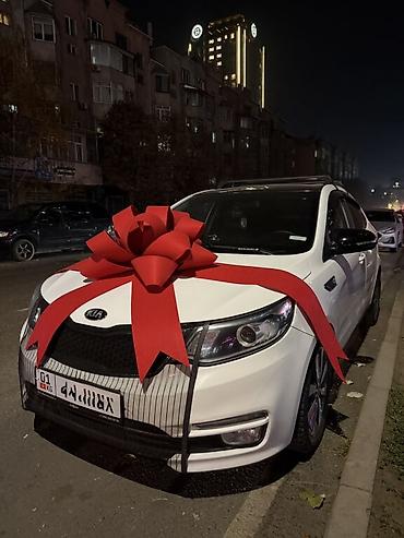 Декоративные ленты и банты: Большой декоративный бант для автомобиля - Яркий красный цвет — 3