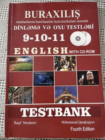 test toplusu 2019 ingilis dili listening: English Test bank.İçində Listening,reading var.Diskləridə üstündədir