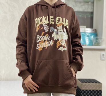 Толстовки, худи: Худи, На флисе, Оверсайз, Китай, Новый, Все размеры — 6