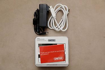 komputer aksesuar: Ikili Dual Bay USB 3.0 HDD Aluminum SATA DOCKING Box Unitek Alüminium — 3