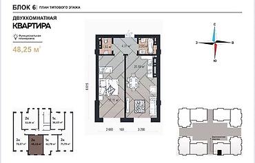 жк archa: 1 комната, 47 м², 7 этаж, ПСО (под самоотделку) — 2