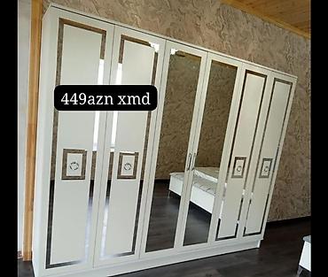 paltar şkaf: Ağ rəngli paltar dolabları – müxtəlif modellər - 3 qapılı model — 5