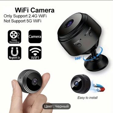 mikro kamera: 🎞️Original brend olan 2MP mini kamera 🎞️Mini kicik wifi simsiz kamera