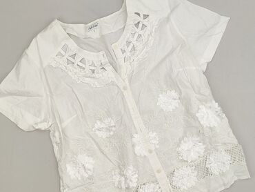 bluzki z aplikacjami: Women's blouse, size 5XL (EU 50)