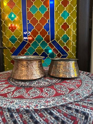 antik samovar alıram: Misdən hazırlanmış əl işi samovar/qəndil tipli su qabı dəsti isteyen — 6