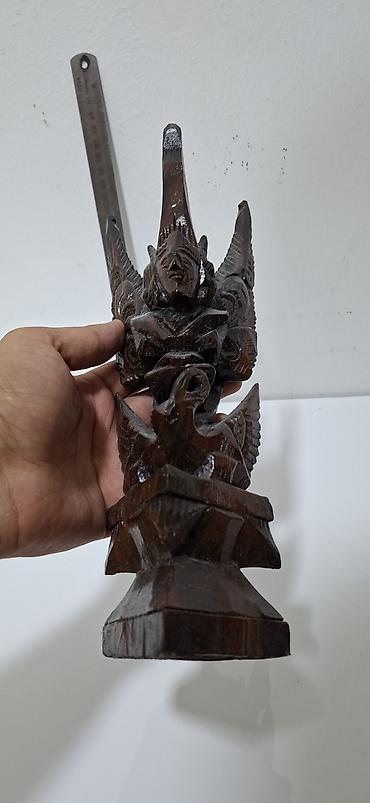 Ev üçün dekor: Fiqur, Taxta, rəng - Qəhvəyi — 1