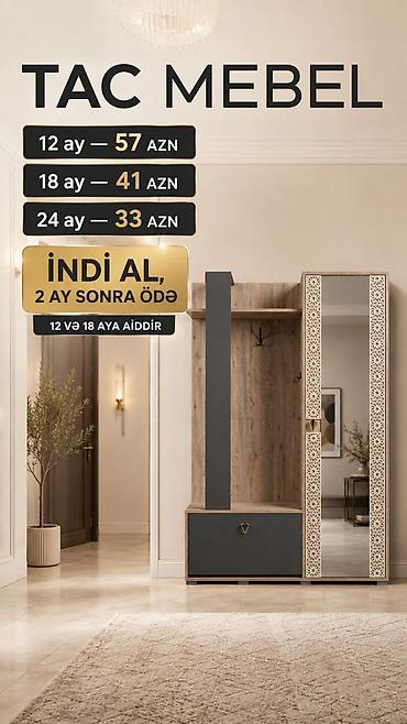 salon dolab: 🔥 DƏHLİZİNİZ ÜÇÜN MÜASİR VƏ TUTUMLU DOLAB MODELLƏRİ! 🔥 Tac Mebel — 4