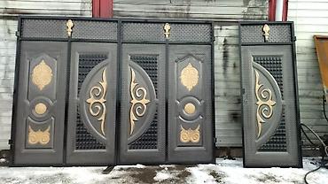 Ачылма дарбазалар: Ворота, распашные, откатные, металл из России, грунтовка, покраска — 7