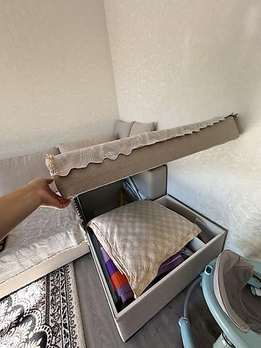 Модульные диваны: Угловой модульный диван с широким шезлонгом и нишами для хранения — 3