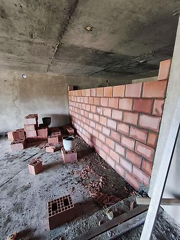ev sekilleri cekmek: Ancaq binalarda kərpic işi. (daimi iş olaraq) — 9