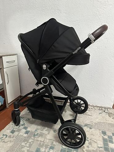 Коляски: Детская коляска-трансформер Huggerkids (шасси + автолюлька+прогулочное — 7