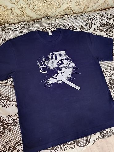 футболки новые: Мужская футболка, XL, Новый, цвет - Синий, Самовывоз — 3