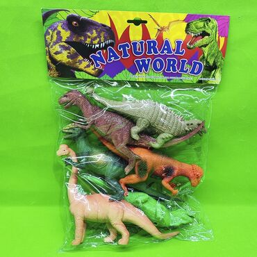 большой размер: Динозавры игрушки резиновые в комплекте🦖Доставка, скидка есть. 6