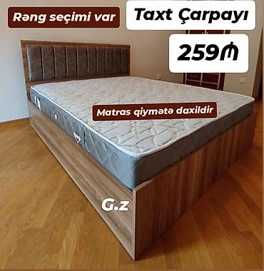 işlənmiş matraslar: Taxt çarpayı – 259₼ - Dəst: çarpayı + matras (matras qiymətə — 1