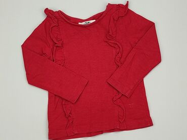 czerwone bluzki dla dziewczynek: Bluzka, 1.5-2 lat, 86-92 cm, stan - Dobry