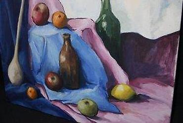 Stilske umetničke slike: SLIKA MRTVA PRIRODA, IMPRESIONIZAM, ULJE NA PLATNU, 70 X 50 | Slika — 8