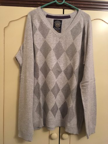 Džemperi: Original Springfield džemper, kao nov, 100% cotton, svetlo sivi sa — 2