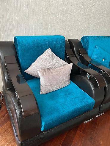 salon divan: Mebel dəsti – 3 parçalı salon komplekti - Tərkib: 1 ədəd üçlü divan + — 3