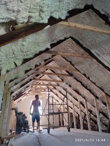 Утепление: Утепление крыши, Утепление потолоков | Утепление дома, Утепление цеха, Утепление квартиры Пенополиуретан Больше 6 лет опыта — 5