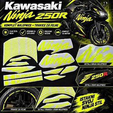 kn filter: Kawasaki Ninja 250R Komplet Nalepnica- 2859 Osvežite izgled svog — 1