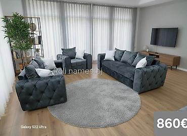 Stilske garniture: Komplet tapaciranih garnitura za dnevni boravak – moderan Chesterfield — 16