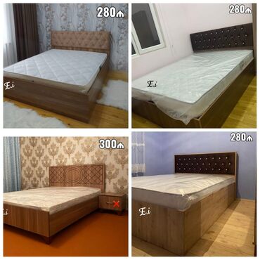qatlanan yataq: Новый, Двуспальная кровать, Без подьемного механизма, С матрасом, Без выдвижных ящиков, Азербайджан