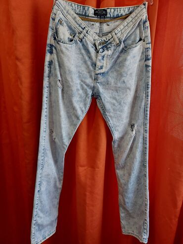 зимние джинсы: Джинсы XL (EU 42), цвет - Голубой