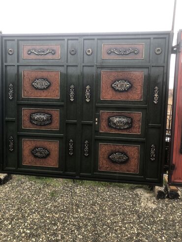 Həyət darvazaları: Yeni Həyət darvazası, 3 m, Mexaniki, Qapı ilə, rəng - Ağ, Kredit yoxdur, Ödənişli quraşdırma, Rayonlara çatdırılma, Ödənişli çatdırılma — 19