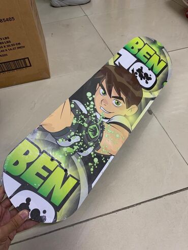 ������������ ���������� �� �������������� в Кыргызстан | ИГРУШКИ: Скейтборд с рисунком из мультфильма «Ben 10» Размер: Длина 75см