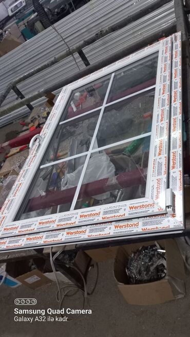 Plastik pəncərələr: Plastik Şəbəkəli Pəncərə 60x100. 100 man — 28