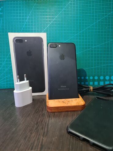 айфон 14 цена ош: IPhone 7 Plus, Колдонулган, 128 ГБ, Кара, Заряддоочу түзүлүш, Каптама, Кабель, 100 %