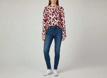 bluza w panterke: Bluzka damska, rozmiar M