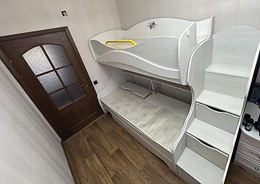 детский комод б у: Двухъярусная детская кровать, Б/у, ЛДСП, цвет - Белый — 2