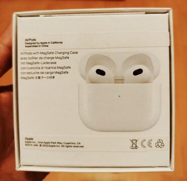 Б/у Беспроводные (Bluetooth) Наушники, Apple, цвет - Белый