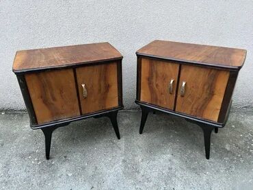 Stilske komode: Retro Art Deco noćni ormarići / stočići - MOGUĆ PREVOZ U dobrom — 9