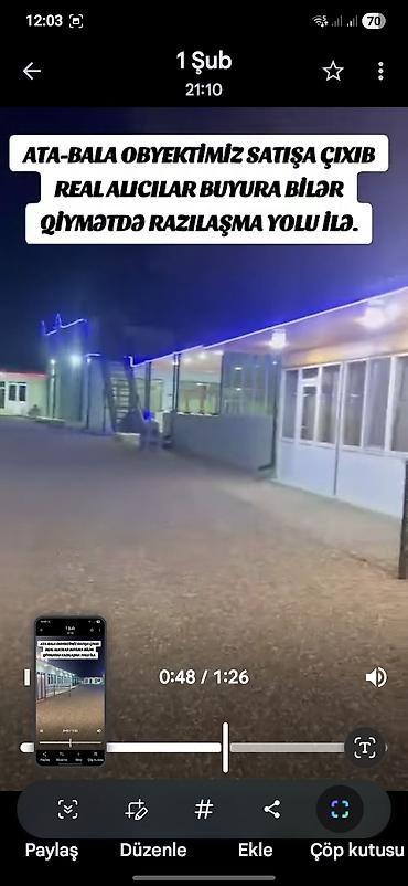 Kommersiya daşınmaz əmlakının satışı: Satılır: “Ata-Bala” ictimai-iaşə obyektı - Təyinat: restoran/kafe — 8