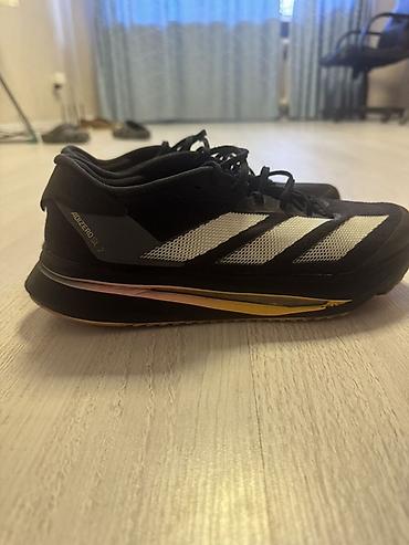tech flees: Мужские кроссовки, 42, 42.5, Adidas, Б/у, цвет - Черный, Самовывоз — 1