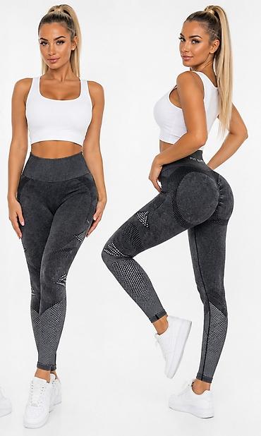 termo helanke bih: Ženske sportske helanke – visok struk, „scrunch“ šav i push-up efekat — 2