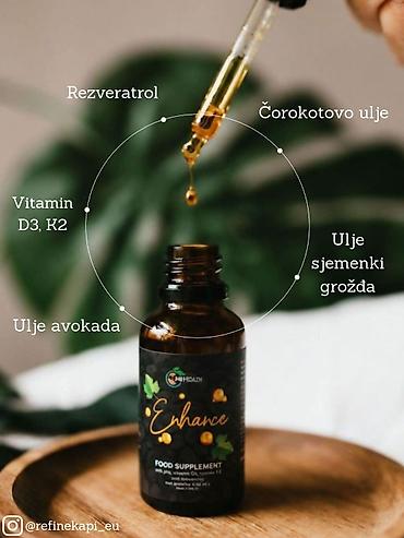 Suplementi: **Enhance + Refine – tečni dodaci ishrani u kapima** Kombinacija dva — 19