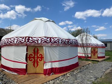 5 класс кыргыз адабияты тест: Боз үйлөр сатылат, Каркасы Металл, 65 баш, Диаметри 5.5 метр