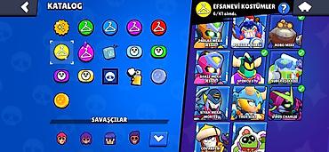 Digər kolleksiyalar: Brawl Stars hesabı – yüksək inkişaf etmiş kolleksiya - Ümumi — 18