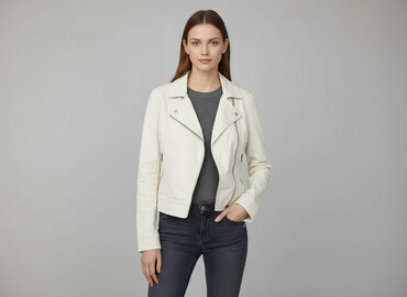 koszula z imitacji skóry zara: Bershka, Women`s jeans jacket, size M